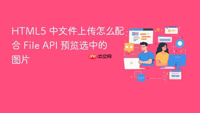 html5 中文件上传怎么配合 file api 预览选中的图片