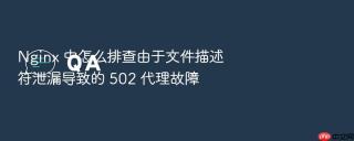 Nginx 中怎么排查由于文件描述符泄漏导致的 502 代理故障