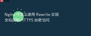 nginx 中怎么使用 rewrite 实现全站强制 https 加密访问