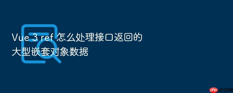 vue 3 ref 怎么处理接口返回的大型嵌套对象数据