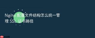 nginx 配置文件结构怎么统一管理 ssl 证书路径