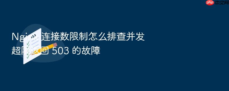 nginx 连接数限制怎么排查并发超限返回 503 的故障