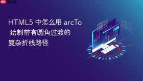 html5 中怎么用 arcto 绘制带有圆角过渡的复杂折线路径