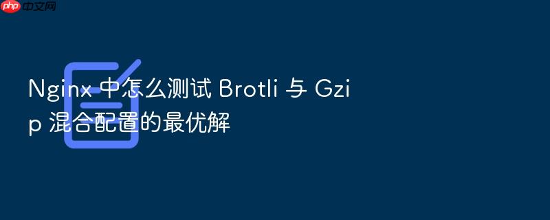 nginx 中怎么测试 brotli 与 gzip 混合配置的最优解