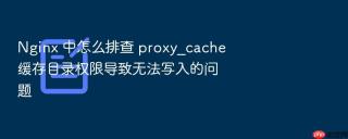 nginx 中怎么排查 proxy_cache 缓存目录权限导致无法写入的问题