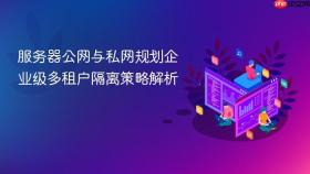 服务器公网与私网规划企业级多租户隔离策略解析