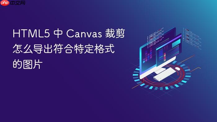 html5 中 canvas 裁剪怎么导出符合特定格式的图片