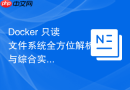 Docker 只读文件系统全方位解析与综合实战演练