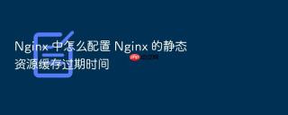 Nginx 中怎么配置 Nginx 的静态资源缓存过期时间