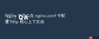 Nginx 中怎么在 nginx.conf 中配置 http 核心上下文块