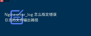 Nginx error_log 怎么指定错误日志的文件输出路径