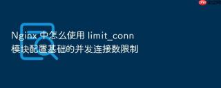 Nginx 中怎么使用 limit_conn 模块配置基础的并发连接数限制