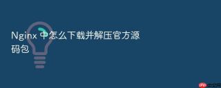 Nginx 中怎么下载并解压官方源码包