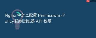 Nginx 中怎么配置 Permissions-Policy 限制浏览器 API 权限