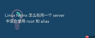 Linux Nginx 怎么在同一个 server 中混合使用 root 和 alias