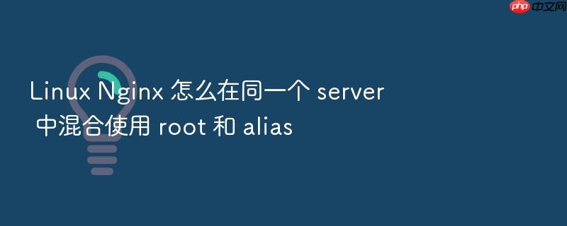 linux nginx 怎么在同一个 server 中混合使用 root 和 alias