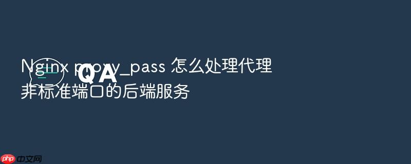 nginx proxy_pass 怎么处理代理非标准端口的后端服务