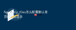 Nginx try_files怎么配置默认首页的兜底显示