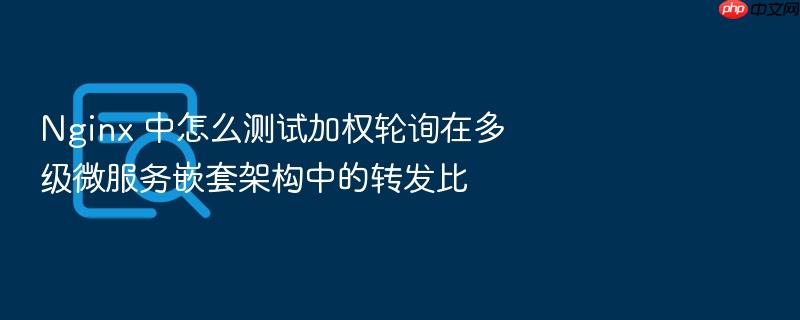 nginx 中怎么测试加权轮询在多级微服务嵌套架构中的转发比