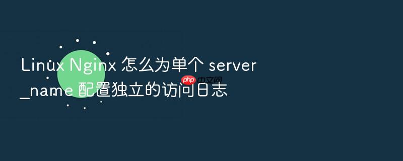 linux nginx 怎么为单个 server_name 配置独立的访问日志