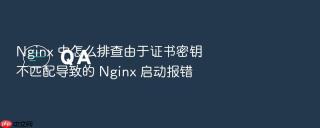 Nginx 中怎么排查由于证书密钥不匹配导致的 Nginx 启动报错