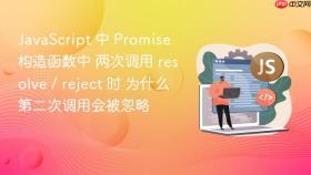 javascript 中 promise 构造函数中 两次调用 resolve / reject 时 为什么第二次调用会被忽略