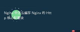 Nginx 中怎么编写 Nginx 的 Http 核心配置块