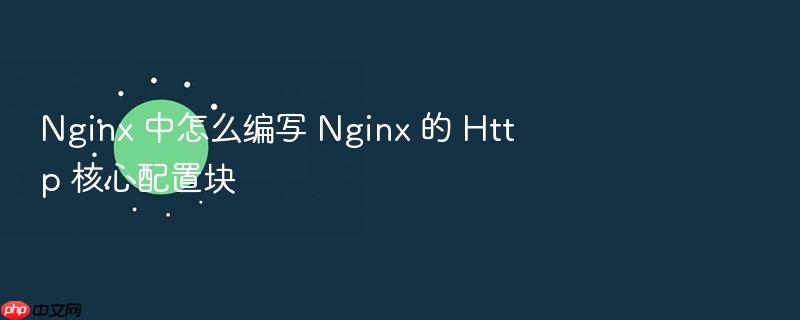 nginx 中怎么编写 nginx 的 http 核心配置块