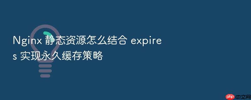 nginx 静态资源怎么结合 expires 实现永久缓存策略
