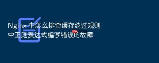 nginx 中怎么排查缓存绕过规则中正则表达式编写错误的故障
