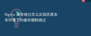 Nginx 缓存绕过怎么实现灰度发布环境下的缓存强制绕过