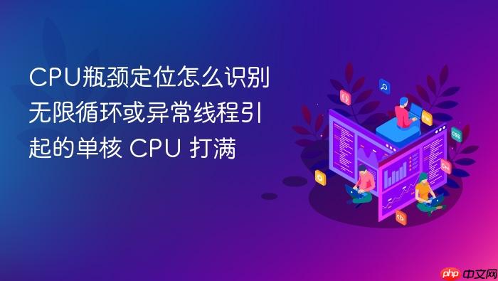 cpu瓶颈定位怎么识别无限循环或异常线程引起的单核 cpu 打满