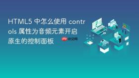 html5 中怎么使用 controls 属性为音频元素开启原生的控制面板