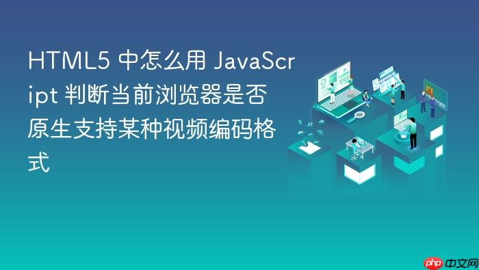html5 中怎么用 javascript 判断当前浏览器是否原生支持某种视频编码格式