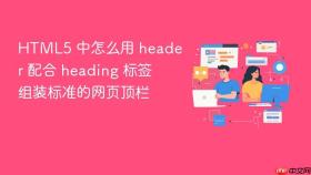 html5 中怎么用 header 配合 heading 标签组装标准的网页顶栏