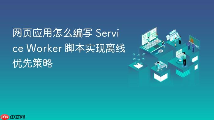 网页应用怎么编写 service worker 脚本实现离线优先策略