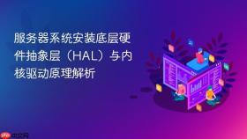 服务器系统安装底层硬件抽象层（HAL）与内核驱动原理解析