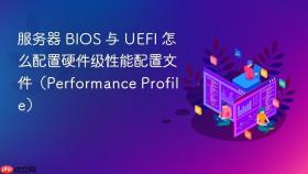 服务器 bios 与 uefi 怎么配置硬件级性能配置文件(performance profile)