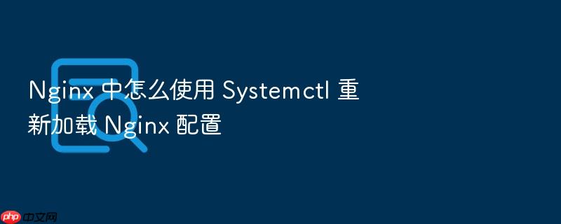nginx 中怎么使用 systemctl 重新加载 nginx 配置
