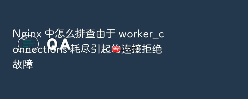 nginx 中怎么排查由于 worker_connections 耗尽引起的连接拒绝故障