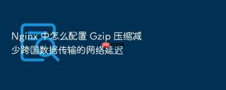 nginx 中怎么配置 gzip 压缩减少跨国数据传输的网络延迟