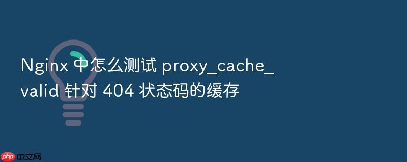 nginx 中怎么测试 proxy_cache_valid 针对 404 状态码的缓存