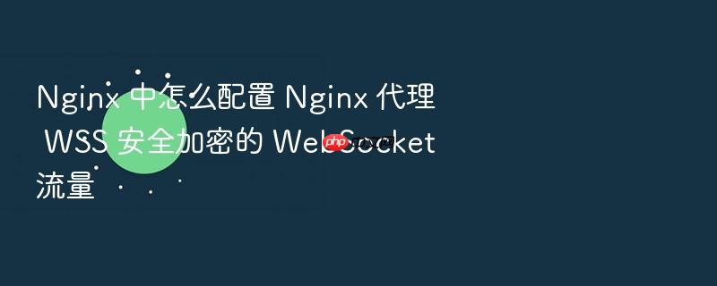 nginx 中怎么配置 nginx 代理 wss 安全加密的 websocket 流量