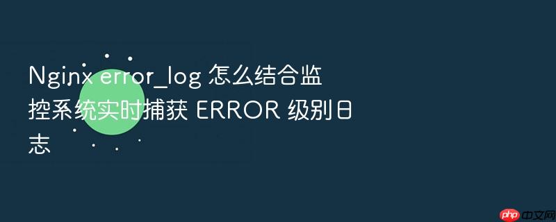 nginx error_log 怎么结合监控系统实时捕获 error 级别日志