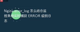 Nginx error_log 怎么结合监控系统实时捕获 ERROR 级别日志