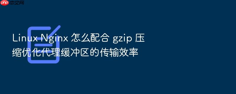 linux nginx 怎么配合 gzip 压缩优化代理缓冲区的传输效率