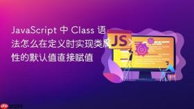 javascript 中 class 语法怎么在定义时实现类属性的默认值直接赋值