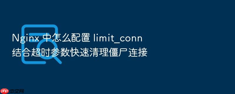 nginx 中怎么配置 limit_conn 结合超时参数快速清理僵尸连接
