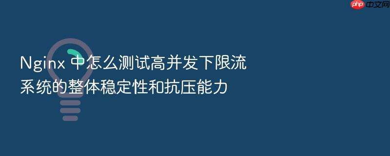 nginx 中怎么测试高并发下限流系统的整体稳定性和抗压能力