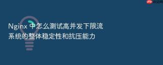 nginx 中怎么测试高并发下限流系统的整体稳定性和抗压能力